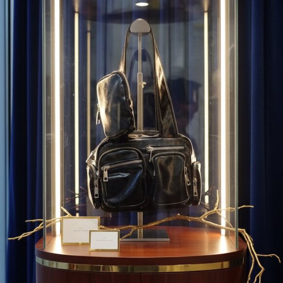 Various Handbags - Black Multi Compartment Utility Bag Set